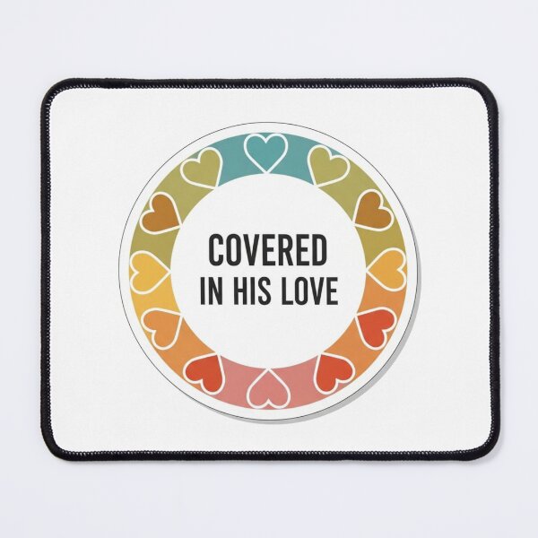 Item preview, Covered in His Love Christian Encouragement Sticker designed and sold by Illustrated Faith.