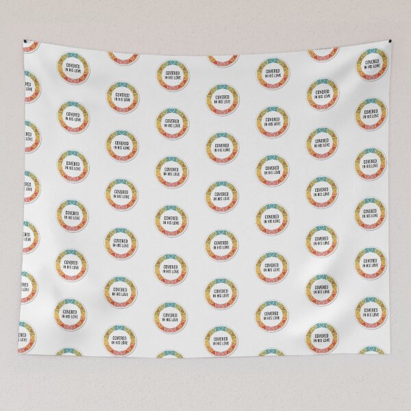 Item preview, Covered in His Love Christian Encouragement Sticker designed and sold by Illustrated Faith.