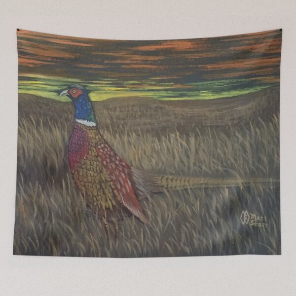 Item preview, Rooster Pheasant at Sundown  designed and sold by Matt Starr Fine Art .
