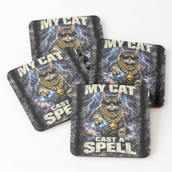 Item preview, My Cat Casts a Spell Art designed and sold by WhiskerlyGfx.
