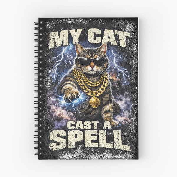 Item preview, My Cat Casts a Spell Art designed and sold by WhiskerlyGfx.