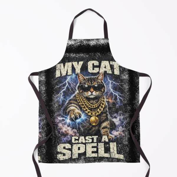 Item preview, My Cat Casts a Spell Art designed and sold by WhiskerlyGfx.