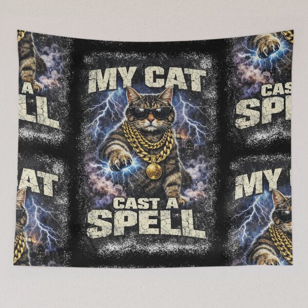 Item preview, My Cat Casts a Spell Art designed and sold by WhiskerlyGfx.