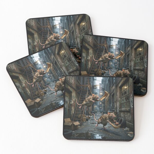 Item preview, New York City Giant Rats Play Jai Alai  designed and sold by Tridentulus.