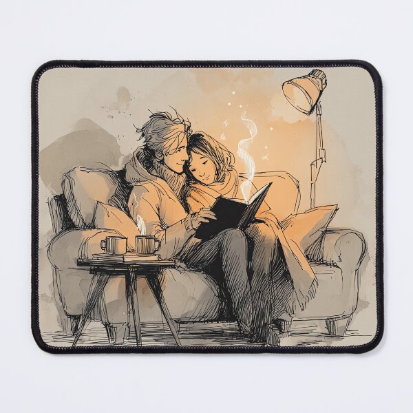 Item preview, Reading Together on Valentine's Day designed and sold by Banal25.