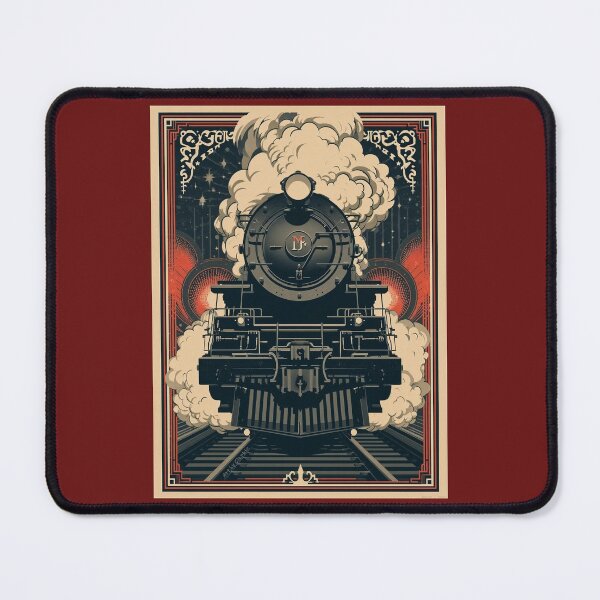Item preview, Locomotive No 1 'The Old Timer' - Vintage Art Deco Style Steam Locomotive designed and sold by ArtbyClarkie.