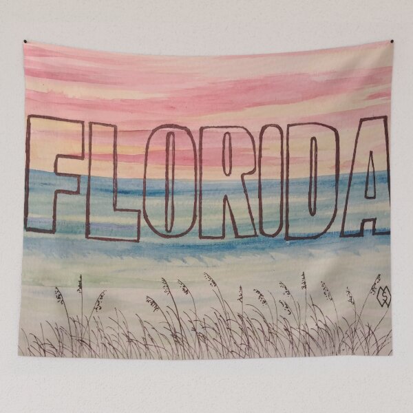 Item preview, Florida Beach Postcard  designed and sold by Matt Starr Fine Art .