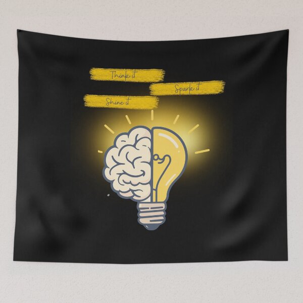 Item preview, Where Ideas Turn Into Light - Think it. Spark it. Shine it. designed and sold by Aquarius-club.