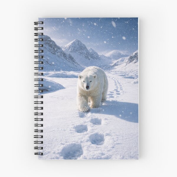 Item preview, Polar Bear Walking Through Snowy Tundra designed and sold by JuViRo.