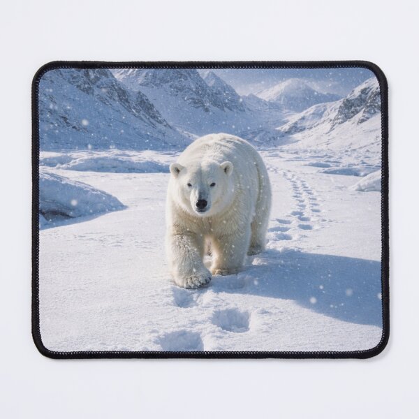 Item preview, Polar Bear Walking Through Snowy Tundra designed and sold by JuViRo.