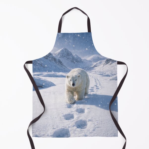 Item preview, Polar Bear Walking Through Snowy Tundra designed and sold by JuViRo.