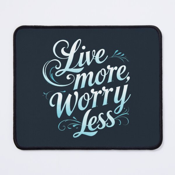 Item preview, Live More Worry Less T Shirt, Live More Worry Less Shirt, Live More Worry Less Apparel, Live More Worry Less Phone Case, Live More Worry Less Gifts, Live More Worry Less Tote Bag designed and sold by happiness1000.