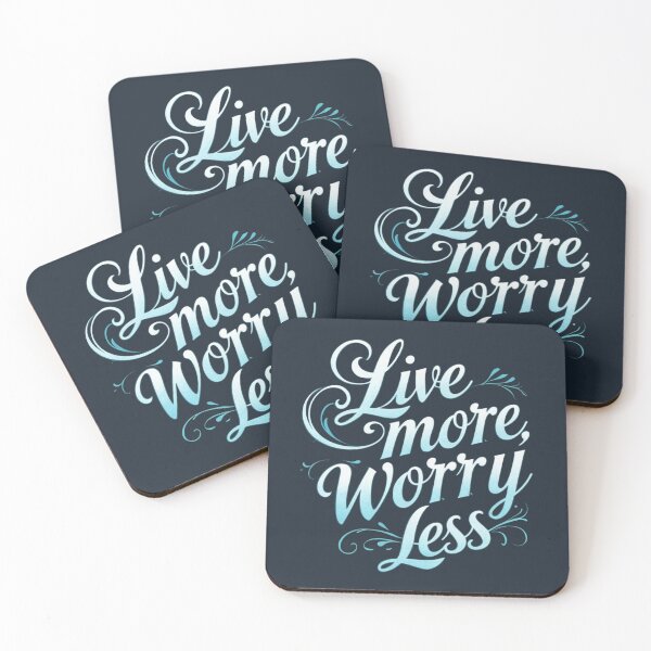 Item preview, Live More Worry Less T Shirt, Live More Worry Less Shirt, Live More Worry Less Apparel, Live More Worry Less Phone Case, Live More Worry Less Gifts, Live More Worry Less Tote Bag designed and sold by happiness1000.