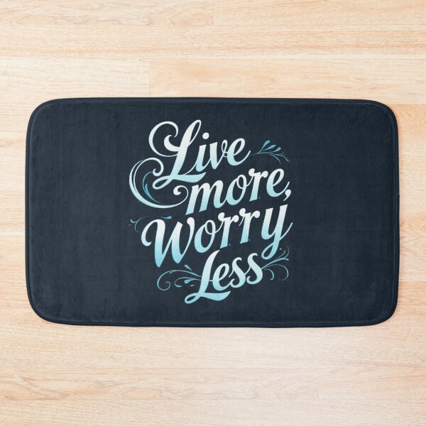 Item preview, Live More Worry Less T Shirt, Live More Worry Less Shirt, Live More Worry Less Apparel, Live More Worry Less Phone Case, Live More Worry Less Gifts, Live More Worry Less Tote Bag designed and sold by happiness1000.