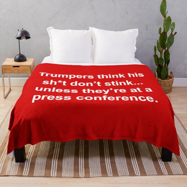 Item preview, Trumpers think his sh*t don’t stink... unless they’re at a press conference.  designed and sold by Thelittlelord.