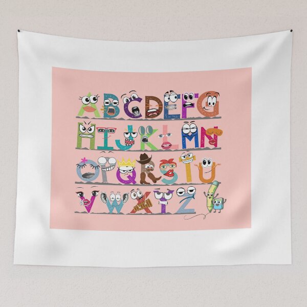 Item preview, Alphabet Letters Pink with corresponding book on Amazon designed and sold by pulse_retail.