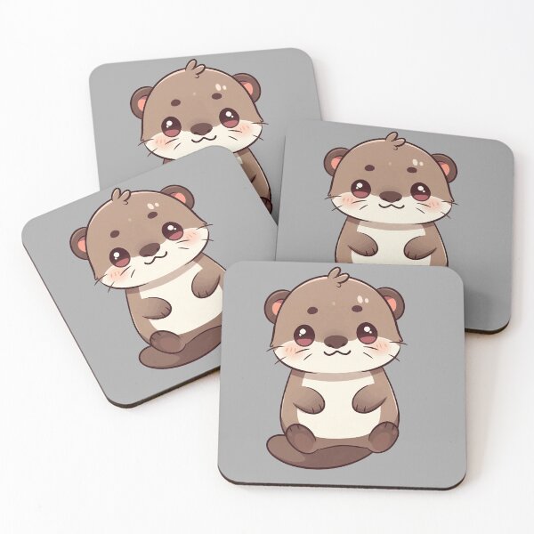 Item preview, Otter cute fluffy kawaii anime style designed and sold by Danime Planet.