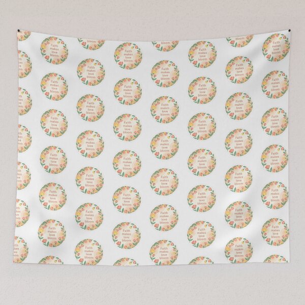 Item preview, Faith Makes Love Bloom Christian Floral Valentine Sticker designed and sold by Illustrated Faith.