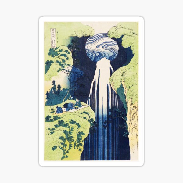 Item preview, HD. The waterfall of Amida behind the Kiso Road, by Katsushika Hokusai . HIGH DEFINITION designed and sold by MINDTHECHERRY.