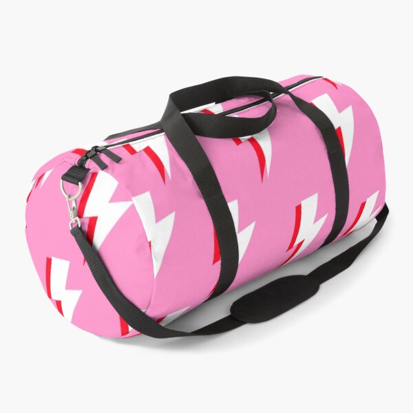 Item preview, White and Red Lightning Pattern on Pink  designed and sold by OneThreeSix.