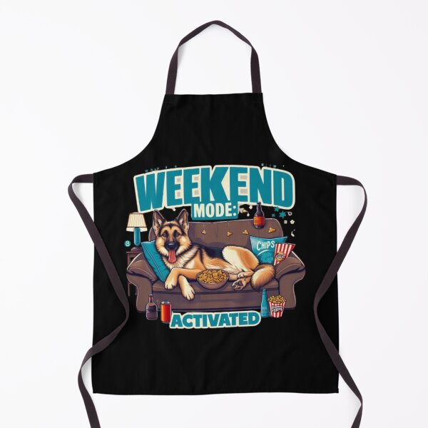 Item preview, Weekend Mode Activated – Funny Cute German Shepherd Dog Lover Relax Humor Design designed and sold by Typologystudios.