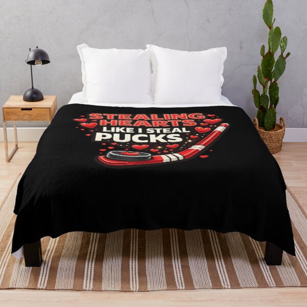 Item preview, Stealing Hearts Like I Steal Pucks Hockey Player Valentine designed and sold by SofenArt.