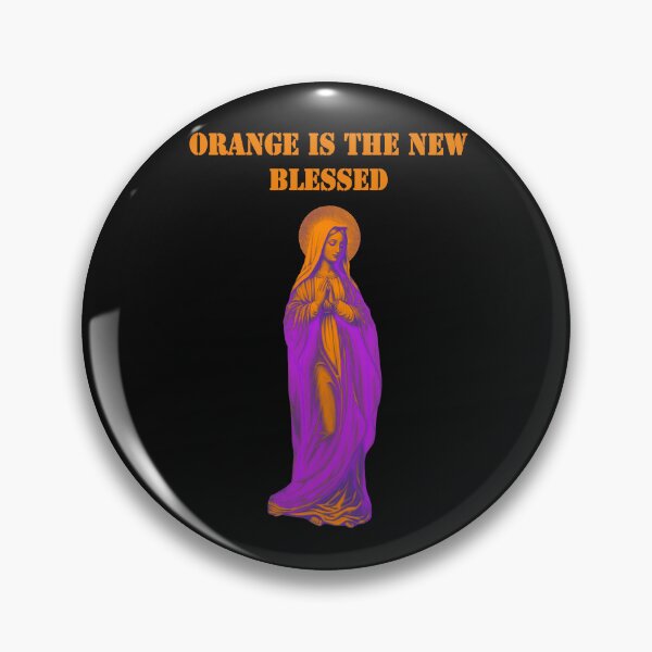 Item preview, Orange Is The New Blessed Sarcastic Madonna designed and sold by capricedefille.