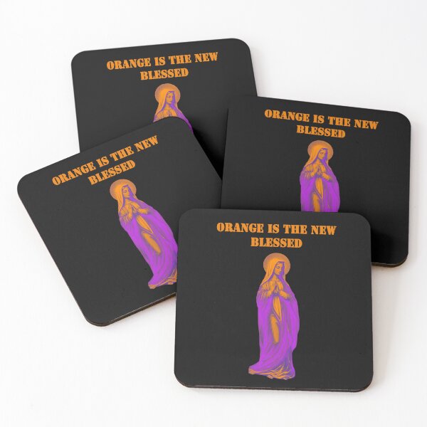Item preview, Orange Is The New Blessed Sarcastic Madonna designed and sold by capricedefille.