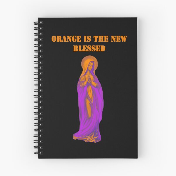 Item preview, Orange Is The New Blessed Sarcastic Madonna designed and sold by capricedefille.