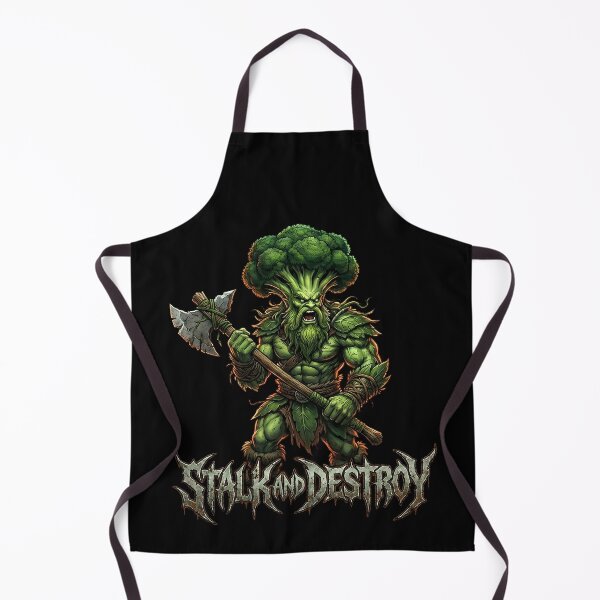 Item preview, Broccoli Barbarian "Stalk and Destroy" | Funny Vegan Heavy Metal Art designed and sold by IdentityinInk.