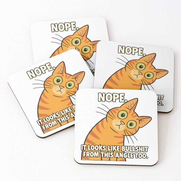 Item preview, Nope Cat designed and sold by FoggyBogs.