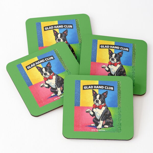 Item preview, Glad Hand Club; Bow Tie Edition (Boston Terrier) designed and sold by Caroline Communications LLC.