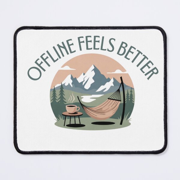 Item preview, Offline Feels Better | Digital Detox T-Shirt designed and sold by RALYSHOP.