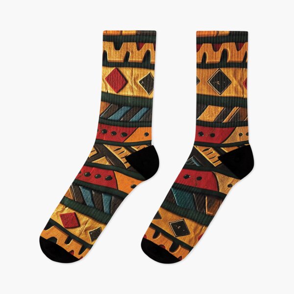 Item preview, African-Style Yellow, Orange and Red Ornate Pattern designed and sold by DEC02.