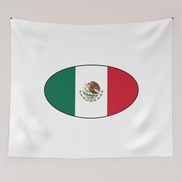 Item preview, ICE Out - Mexican Flag Oval designed and sold by PixVib.