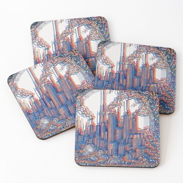Item preview, Cloud Blue city  designed and sold by PabramsArt.