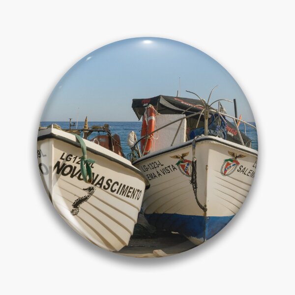 Item preview, Fishing Boats on Salema Beach designed and sold by Kasia Design.