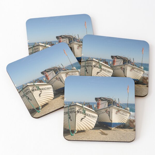 Item preview, Fishing Boats on Salema Beach designed and sold by Kasia Design.