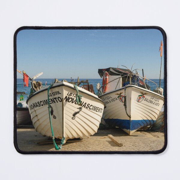 Item preview, Fishing Boats on Salema Beach designed and sold by Kasia Design.