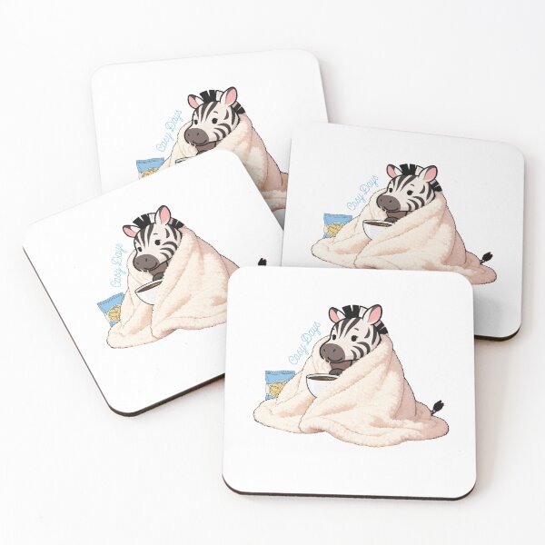 Item preview, Cosy Days Duvet Day Cute Zebra designed and sold by ZebraDazzleDesigns.