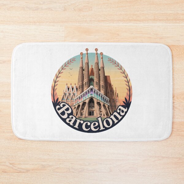 Item preview, Sagrada Familia Art - Barcelona Retro Art - Architecture Illustration designed and sold by CircinusStore.