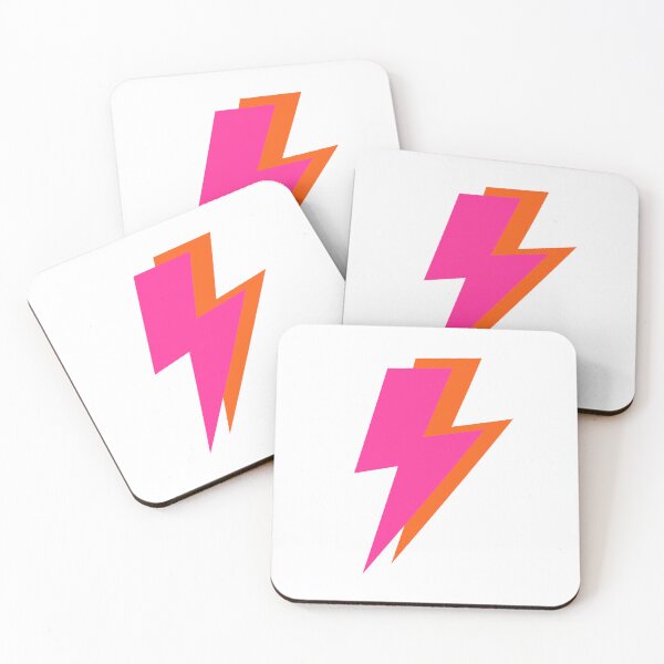 Item preview, Pink and Orange Lightning Bolts designed and sold by OneThreeSix.