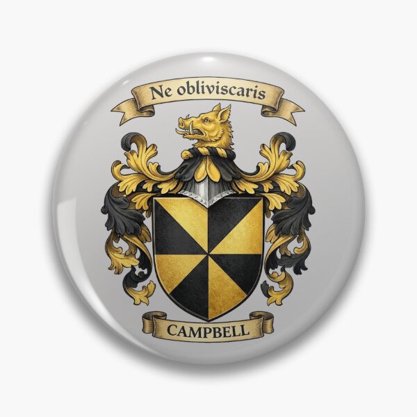Item preview, The Campbell Family Coat of Arms designed and sold by BagTown Clans.