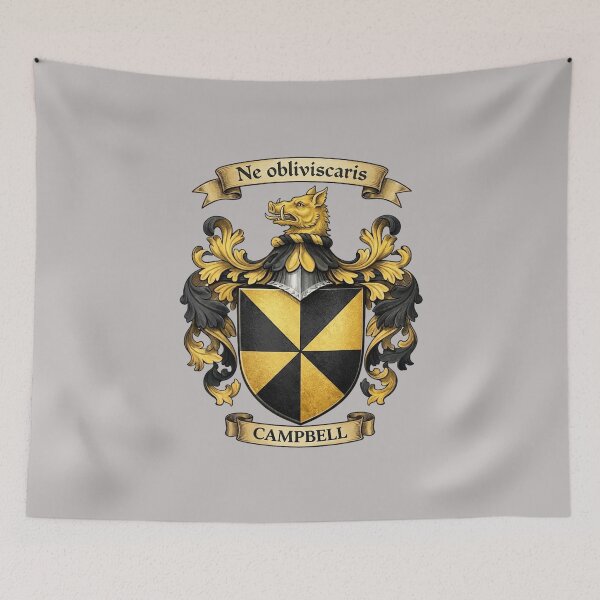 Item preview, The Campbell Family Coat of Arms designed and sold by BagTown Clans.