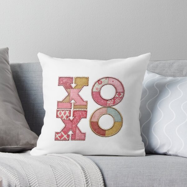 Item preview, Patchwork quilted applique XOXO designed and sold by MendaciousMina.