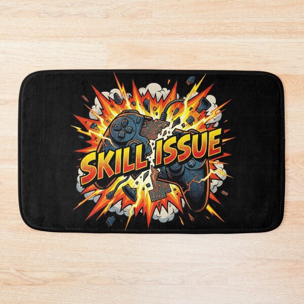 Item preview, Skill Issue Funny Exploding Controller Gaming Meme designed and sold by DigitalAnnaBanana.