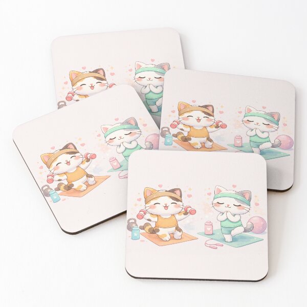 Item preview, Mochi & Lumi – Workout Time designed and sold by Mochi Studio.