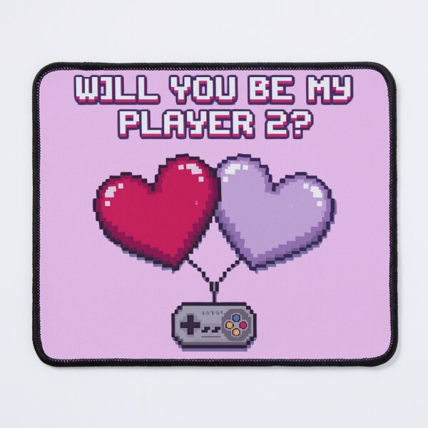 Item preview, Retro Pixel Art Player 2 Gamer Love Hearts designed and sold by rainbowgremlin.