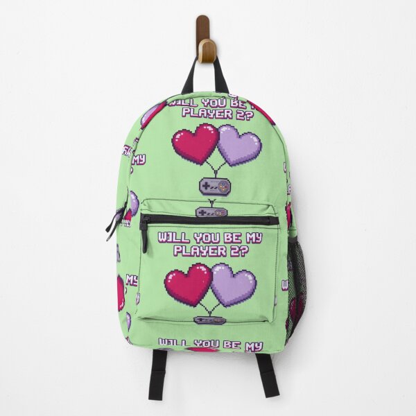 Item preview, Retro Pixel Art Player 2 Gamer Love Hearts designed and sold by rainbowgremlin.