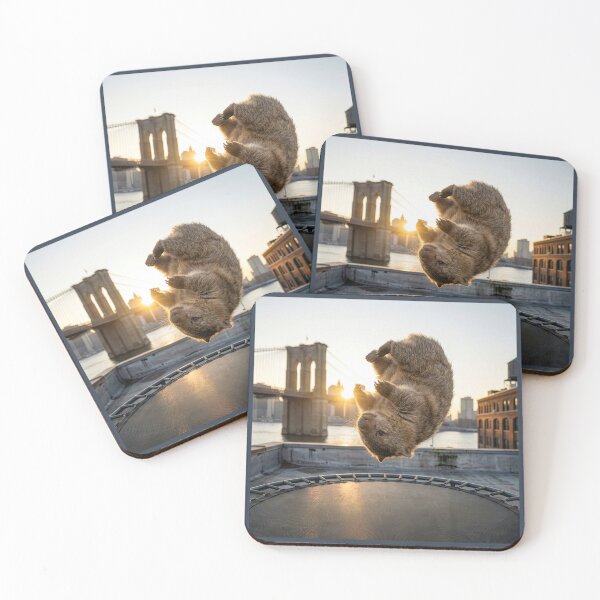 Item preview, Wombat on a Trampoline Near Brooklyn Bridge designed and sold by Tridentulus.